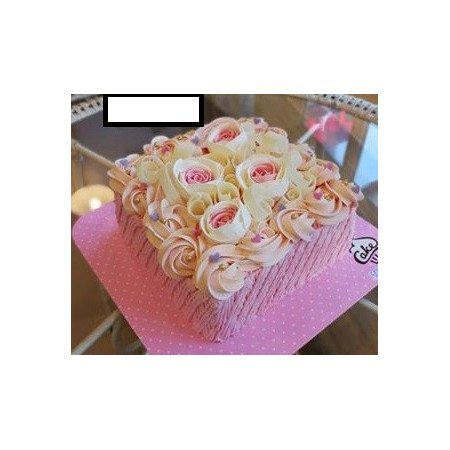  Elegant 2‑Pound Buttercream Rose Cake – Same‑Day Delivery Cakes - Foto 1