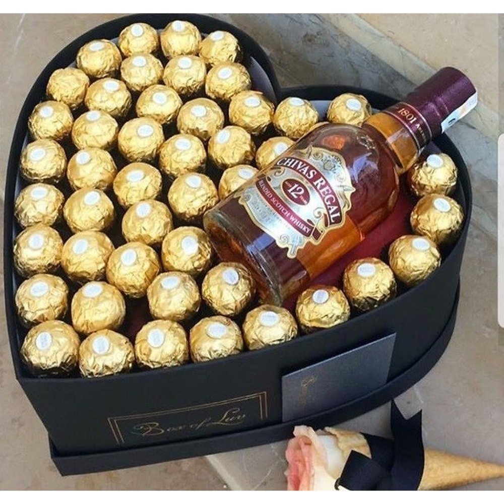 chocolate con chivas mini en caja