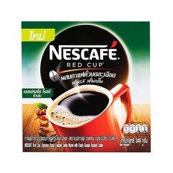 Nescafe Red Cup Espresso Roast Instant Coffee Finely Ground Roasted 340g.