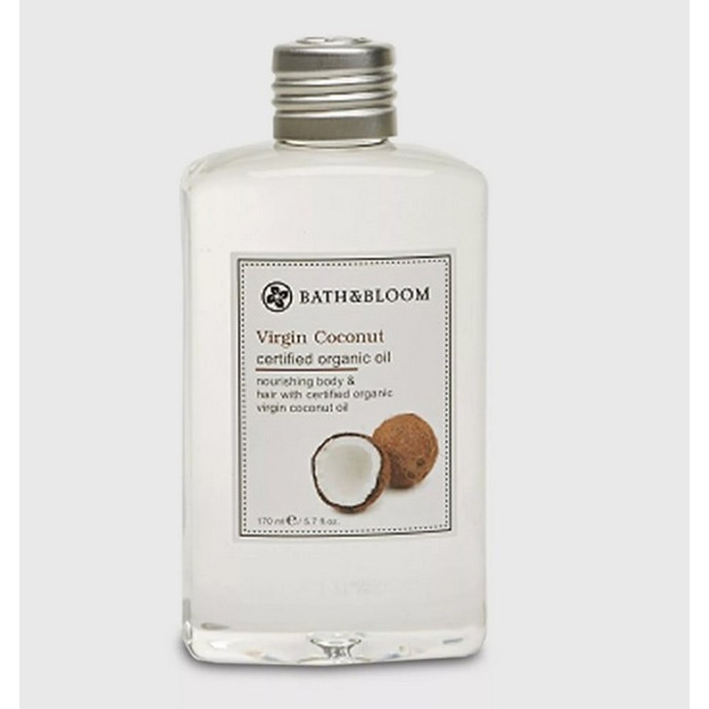 Bouteille d'huile de coco vierge biologique