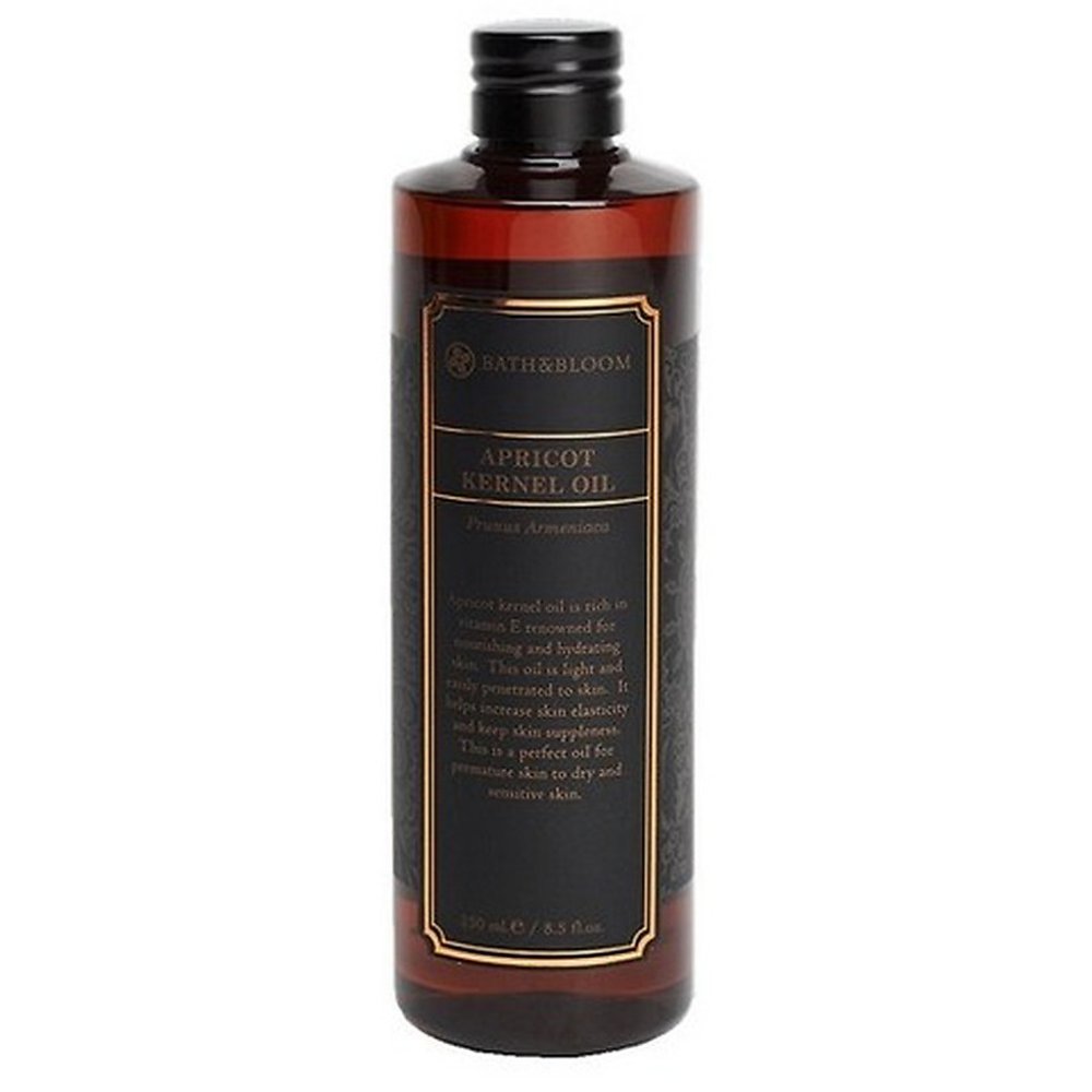 Amber apricot kernel oil bottle