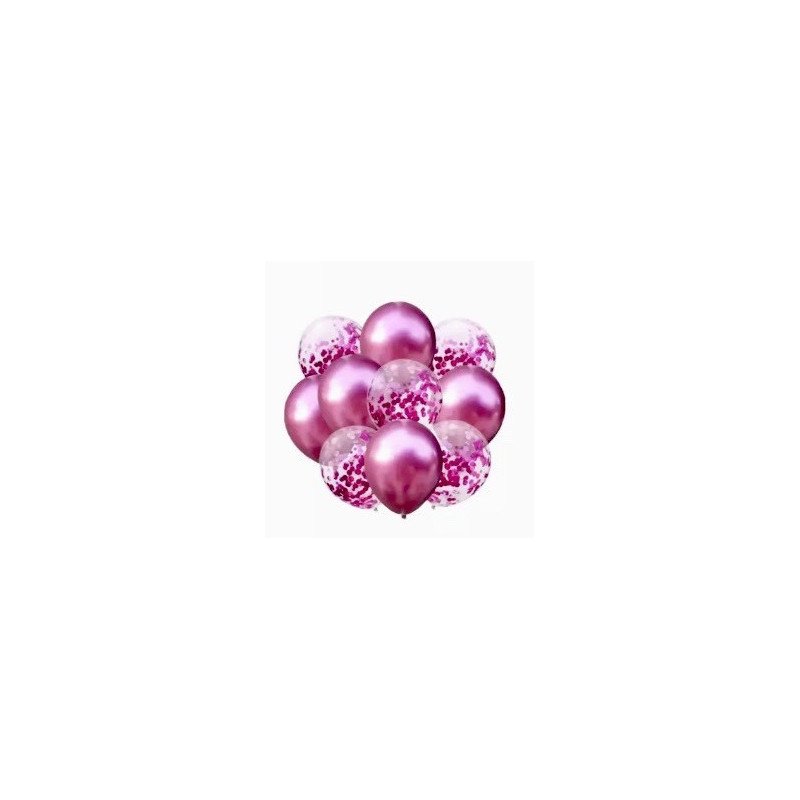 Balloons pink colors 10 pc for party