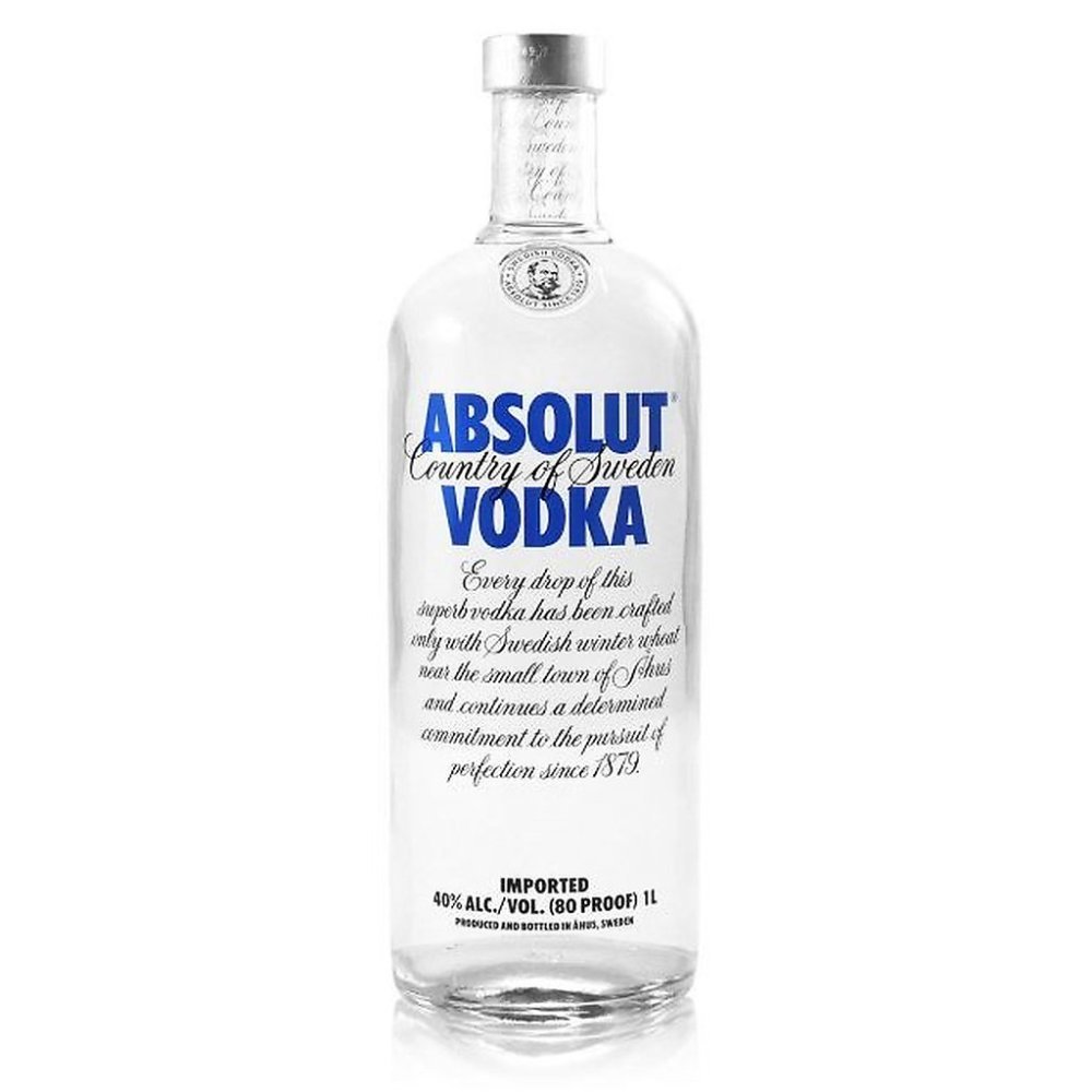 Absolut vodka 유리병