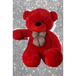 red teddy bear in chirstmas day size 60 cm