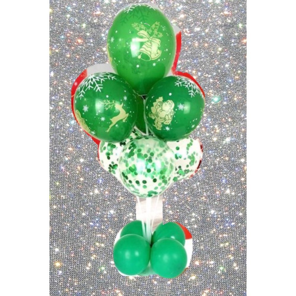 Green and white ornament bouquet