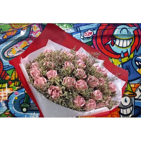 Rose money flower 7000 baht in bouquet