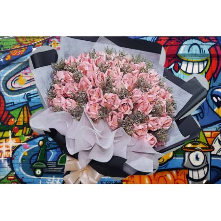 Rose money flower 9500 baht in bouquet