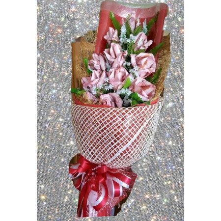 Rose money flower 7500 baht in bouquet