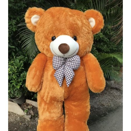 flower with chocolate and teddy bear size 90 cm