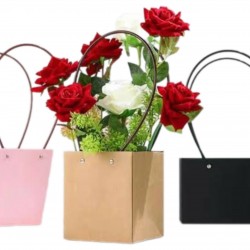 10 roses in basket waterproof paper handy gift bag