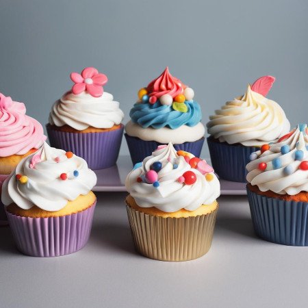 Gourmet decorated cupcakes gift set