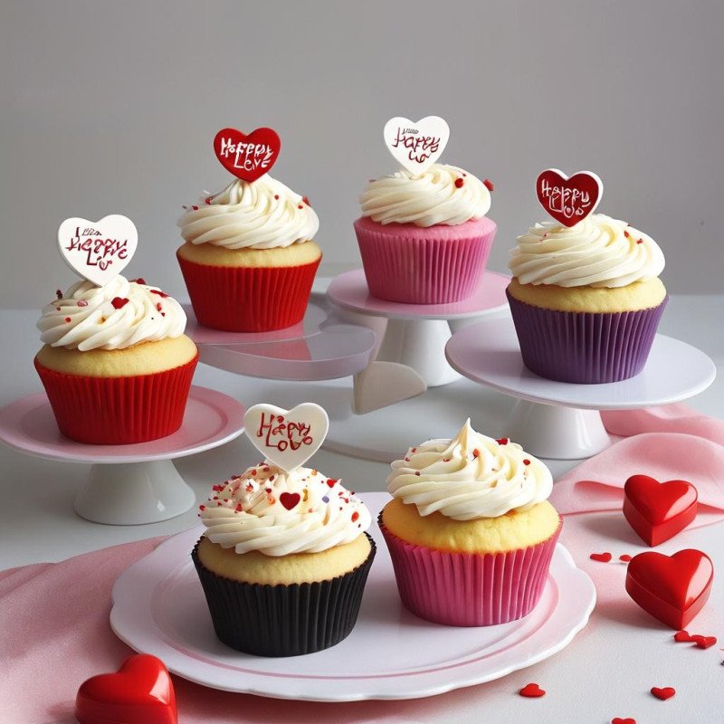 Happy Cupcake Gift Set 6 pcs – Sweet Celebration Treats in Pattaya Happy Cupcake Gift Set 6 pcs – Sweet Celebration Treats in Pa