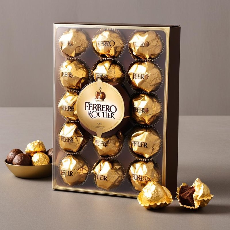 Ferrero Rocher gold chocolate box
