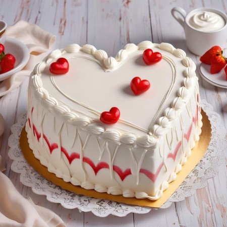 Heart Shape Cake 1100g – Romantic Celebration Dessert in Pattaya Heart Shape Cake 1100g – Romantic Celebration Dessert in Pattay