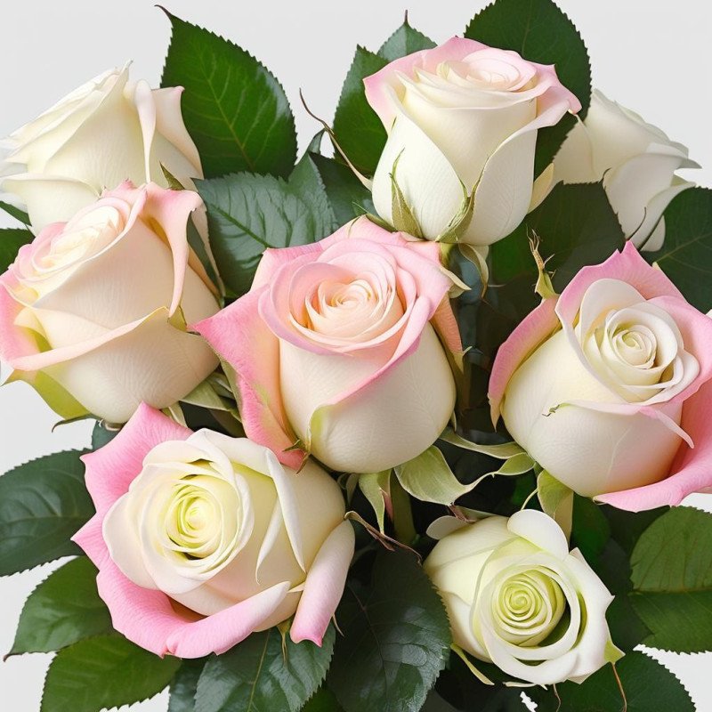 Mixed Roses Bouquet – Elegant Pink & White Gift in Pattaya Mixed Roses Bouquet – Elegant Pink & White Gift in Pattaya