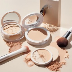 beauty and healthy POWDER COMPLEXION CORRECTOR WITH SET MAKEUP