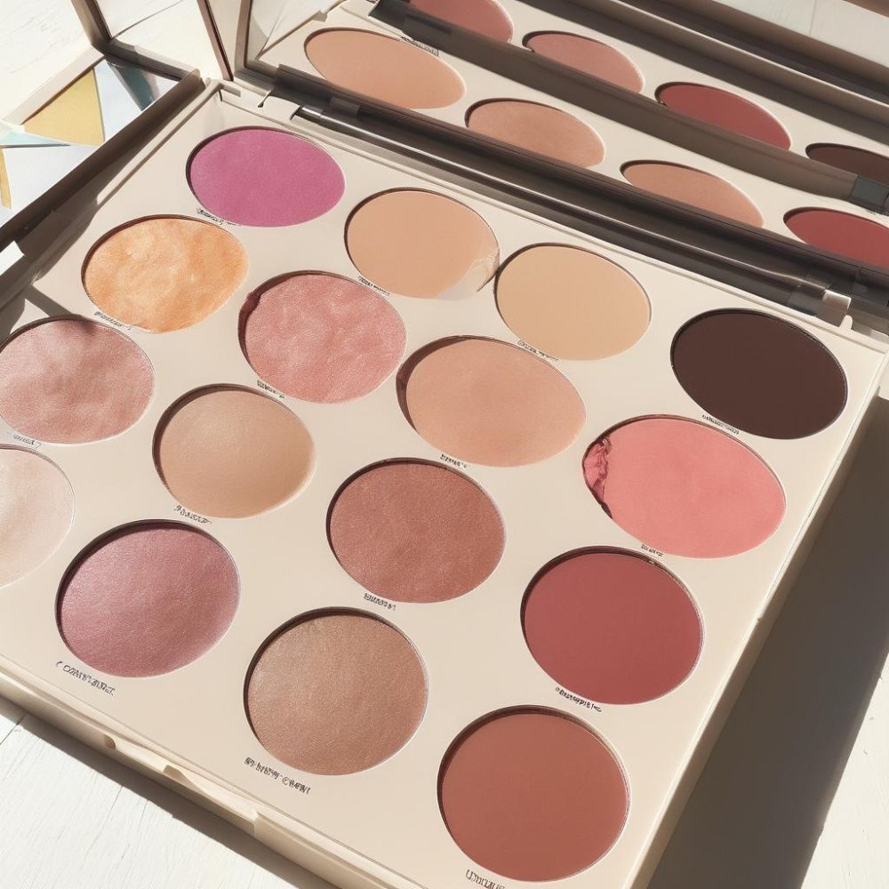 Multi-shade eye and cheek palette