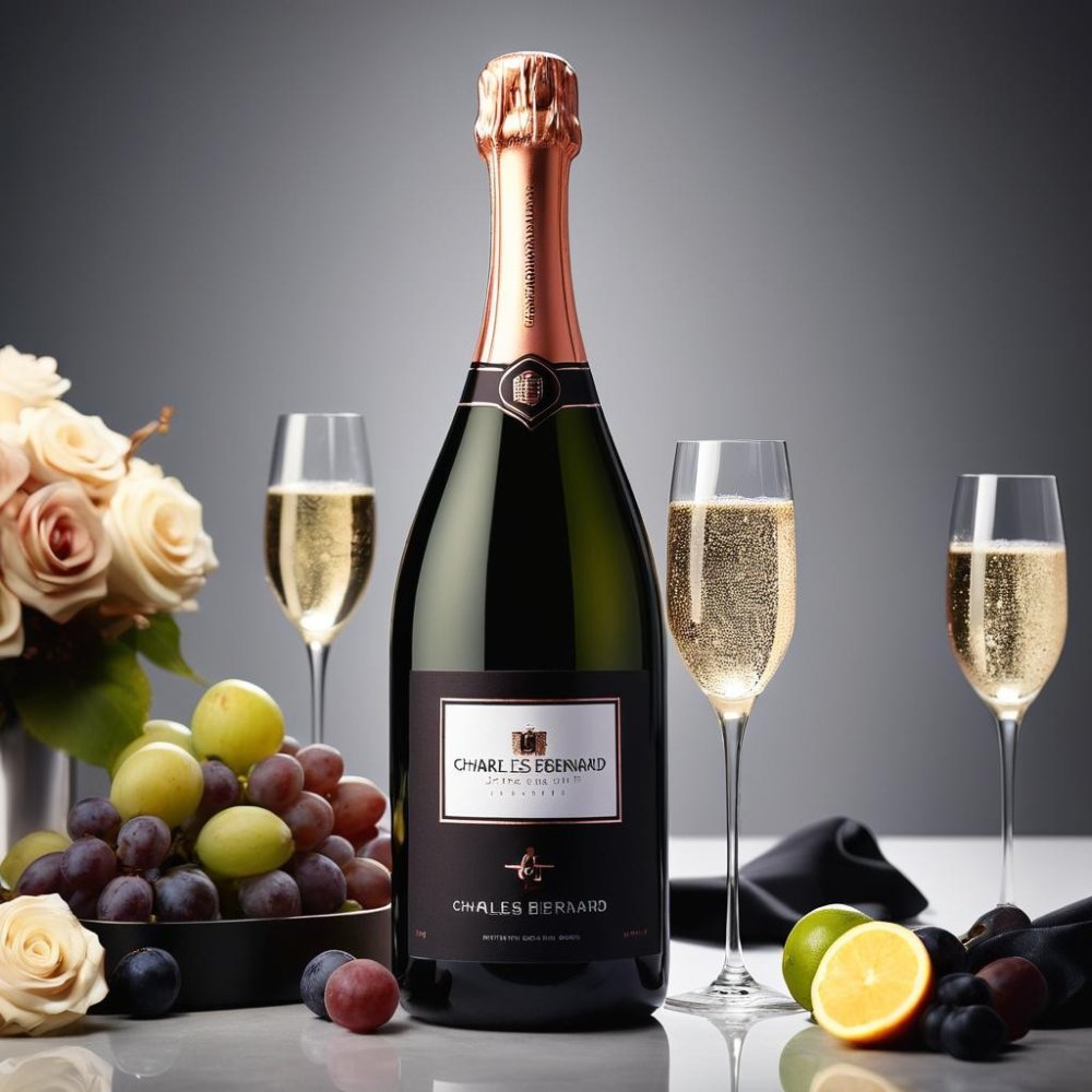 Charles Bernard Sparkling Wine | Effervescent Champagne bottle