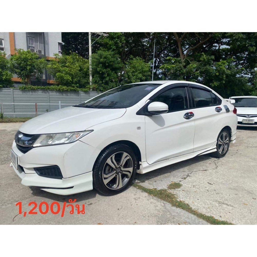 White Honda City compact sedan