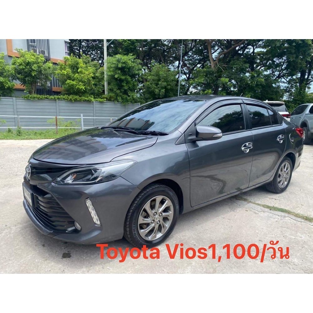 Grey Toyota Vios compact sedan
