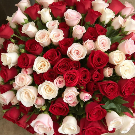 100 mix colors of roses - 3 100 Mix Color Roses | Prezenty na WalentynkiZaskocz swoją ukochaną osobę w Walentynki 100 mix colors