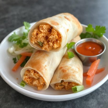 Buffalo Chicken egg roll | 曼谷美食中心
