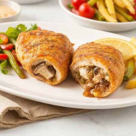 Chicken Breast, Fajita. Stuffed Chicken Breast with Cheese Mushrooms a