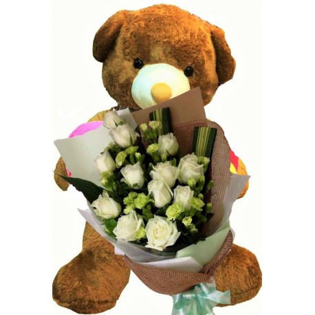 THANK YOU GIFTS  FLOWERS WITH TEDDY BEAR 44