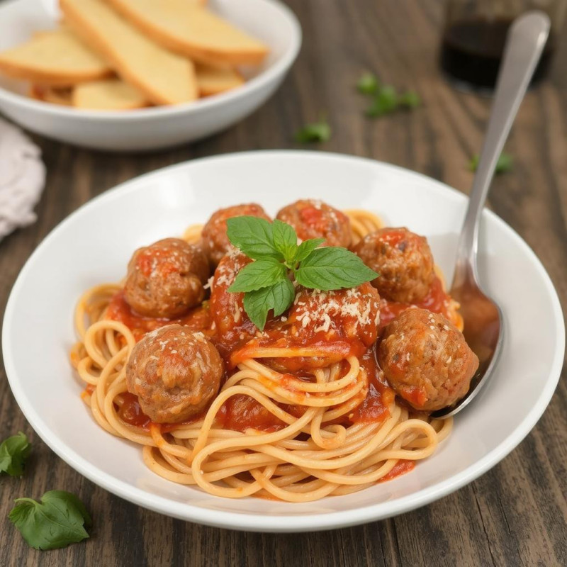 Spaghetti and Meatballs - 1 Spaghetti & Meatballs | Pattaya Food Center Spaghetti and Meatballs - 1 Spaghetti & Meatballs | Pattaya Food Center