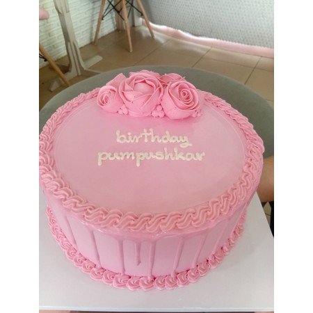 Cake 1500g (4 Portion) – Elegant Pink Celebration Dessert in Pattaya Cake 1500g (4 Portion) – Elegant Pink Celebration Dessert i