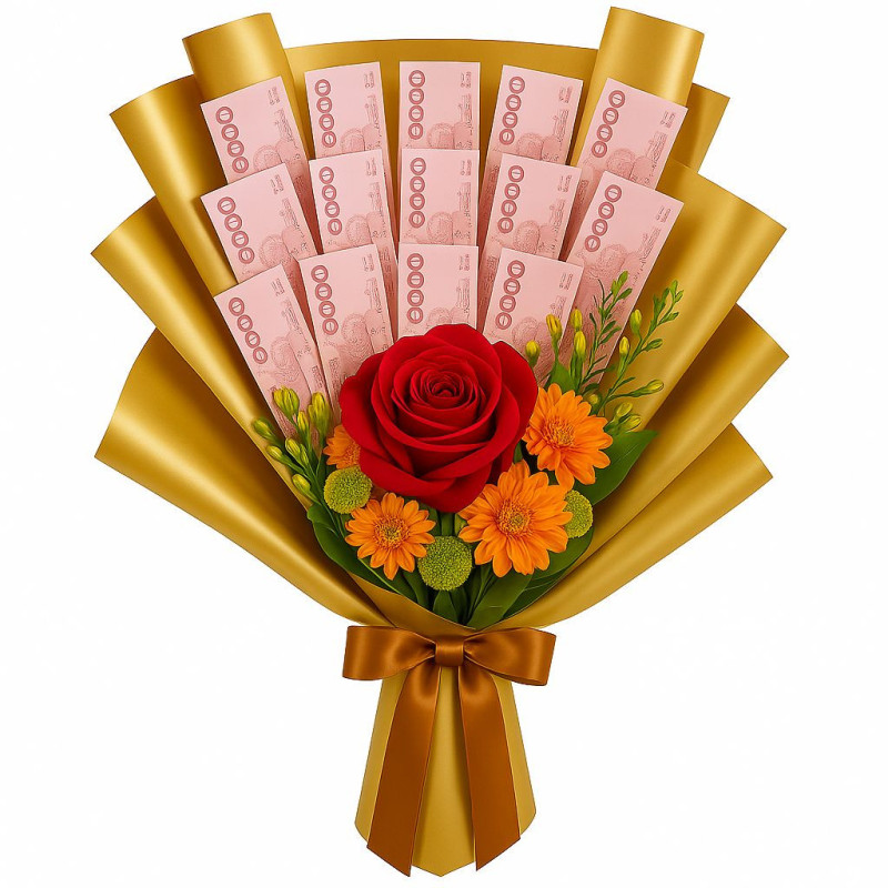 2,000 Baht Money Bouquet for Special Moments - 1 