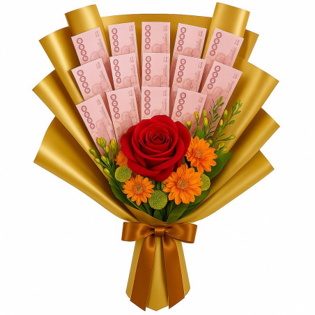 2,000 Baht Money Bouquet for Special Moments - 1 
