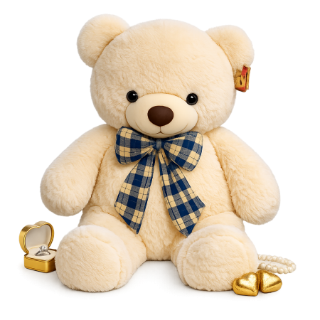 White Teddy bear big size 160 cm - 4 White Teddy bear big size 160 cm - Perfekt present till Alla hjärtansÖverraska din älskade 