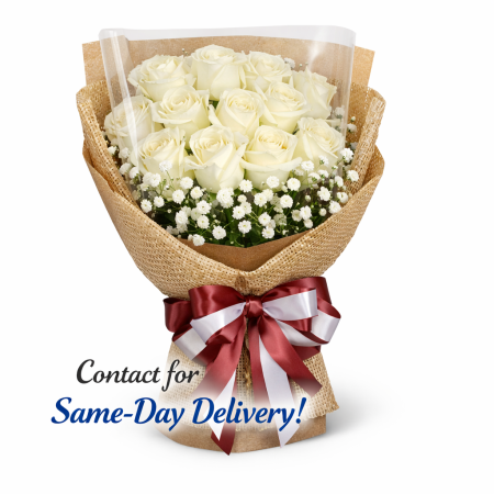 White Roses in Box | Fresh Flower Delivery