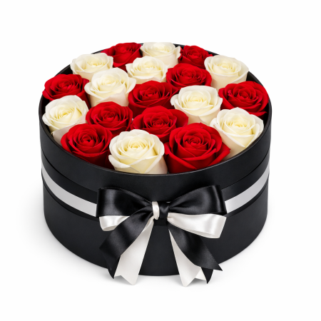 White Roses in Box | Valentinstagsgeschenke