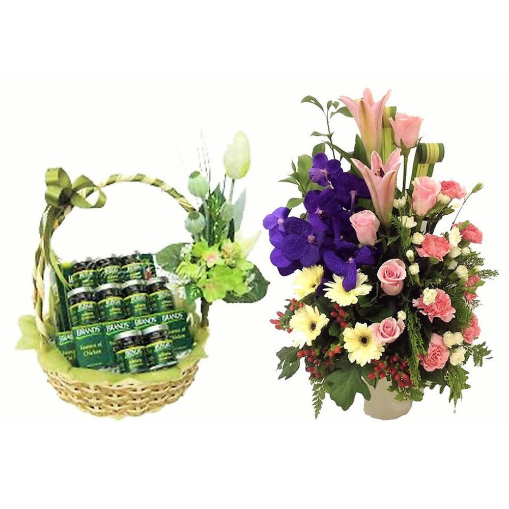 GET WELL GIFT FLOWERS WITH BRAND'S 45