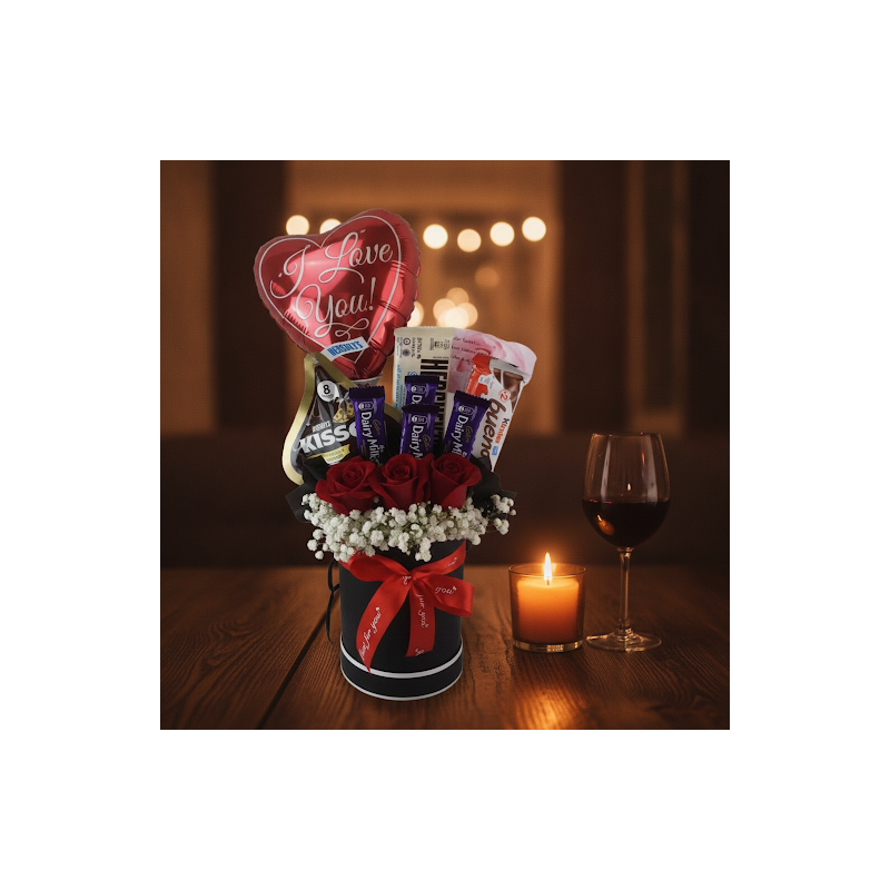 Chocolate with roses flowers in Valentine's day - 4 Σοκολάτα με Ρόδες: Δώρο για την Ημέρα του Αγίου ΒαλεντίνουΑφεθείτε στην αγάπ