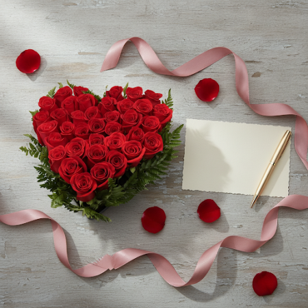 40  ROSES FLOWER IN BOX - 4 40 Roses in a Box | زهور عيد الحبفاجئ أحبائك بـ 40 ROSES FLOWER IN BOX رائعة في صندوق جميل. مثالي لي