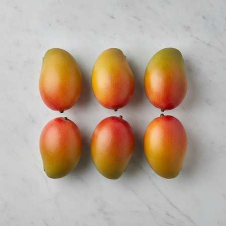 Nam Dok Mai Si Thong, mangoes, premium, fruit, tropical, set, 6 pieces, luscious, sweetness, delicate texture, superior quality 