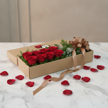 7 roses in box - 4 7 Roses in a Box | Fresh Roses DeliverySurprise someone special with our elegant 7 Roses in a Box. Perfect fo