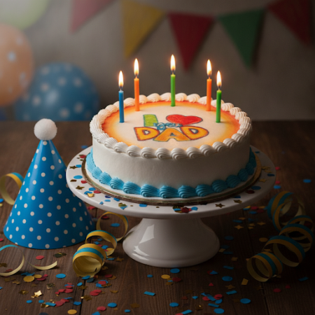 BIRTHDAY CAKE FOR DAD SIZE 5 P 1800 GRAM - 2 Birthday Cake for Dad | Størrelse 5 | 1800g | Kager
