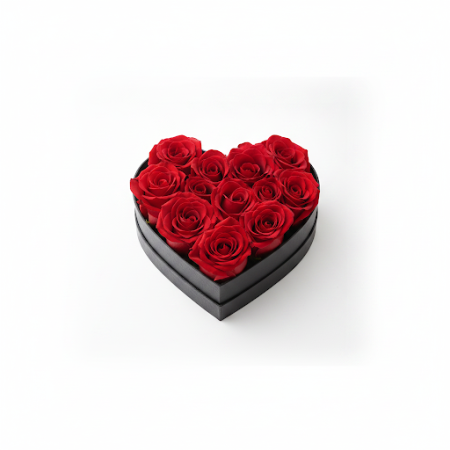 7 roses in box - 6 7 Roses in a Box | Friske roser leveret