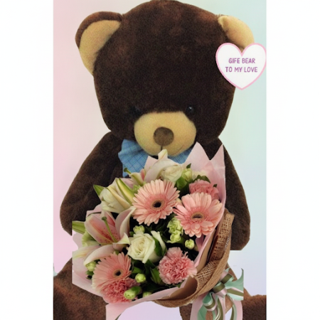 GET WELL GIFT FLOWERS WITH TEDDY BEAR  28 - 9 Get Well Gift Flowers with Teddy Bear  28 | [Your Brand]Send warm wishes with our 