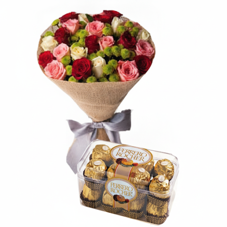 VALENTINE GIFT WHITE ROSE FLOWERS WITH CHOCOLATE - 7 Cadeau de la Saint-Valentin : VALENTINE GIFT WHITE ROSE FLOWERS WITH CSurpr