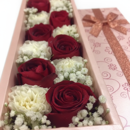 FLOWER IN BOX - 5 Flower in Box | ValentinsdaggaverOverrask din kjære denne Valentinsdagen med vår fantastiske FLOWER IN BOX. En
