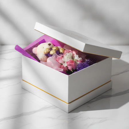 Mini teddy bear flower in box - 5 Mini teddy bear flower in box | Teddy bear gifts
