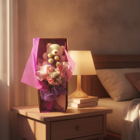 Mini teddy bear flower in box - 7 Mini teddy bear flower in box | Teddy bear gifts