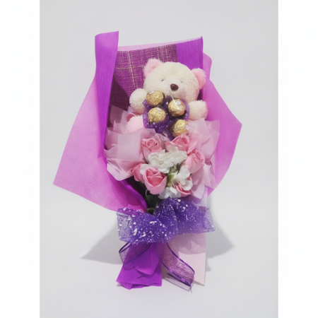 Mini teddy bear flower in box - 8 Mini teddy bear flower in box | Teddy bear gifts