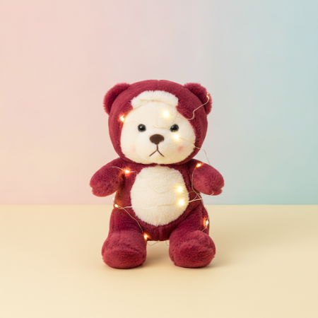 Bear wearing a custume in box with flashing lights - 9 Bear wearing a custume in box with flashing lights | Regalo do Día deSorp