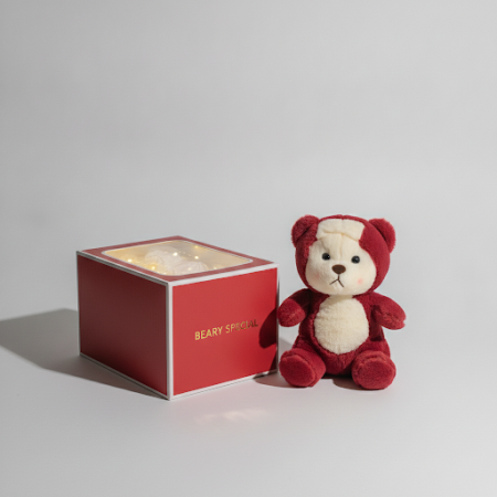 Bear wearing a custume in box with flashing lights - 12 Bear wearing a custume in box with flashing lights | Regalo do Día deSor